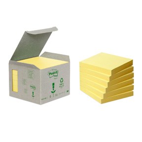 Post-it Notes 76x76 recycled yellow (6)