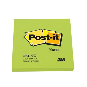 Post-it Notes 76x76 neon green