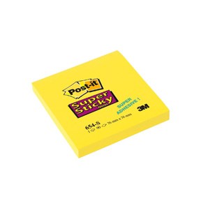 654S Super Sticky Notes 76x76 yellow (12)