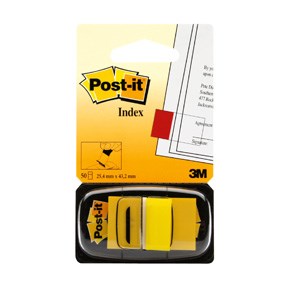 Post-it Index tabs 25,4x43,2 yellow