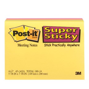 Post-it SS-Notes 149x200 Meeting ass. colours (4)