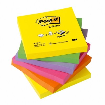 Post-it Z-Notes 76x76 neon rainbow (6)