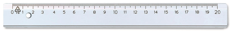 Ruler X-20 plastic 20cm