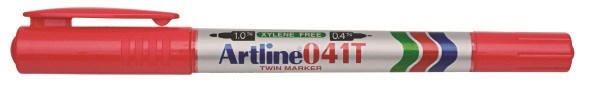 Artline 041T Twin Marker red