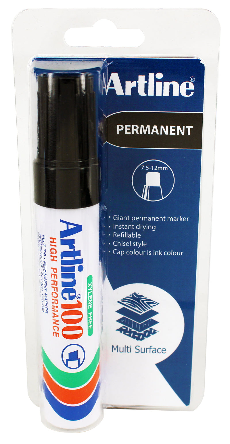 Permanent Marker Artline 100 black 1/Bl.