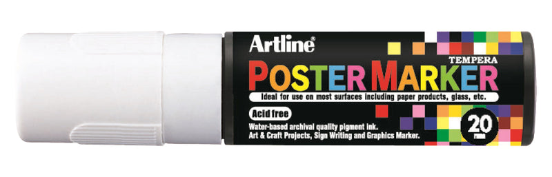 Artline EPP-20 Poster Marker white