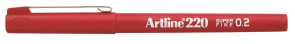 Fineliner Artline 220 SF 0.2 red