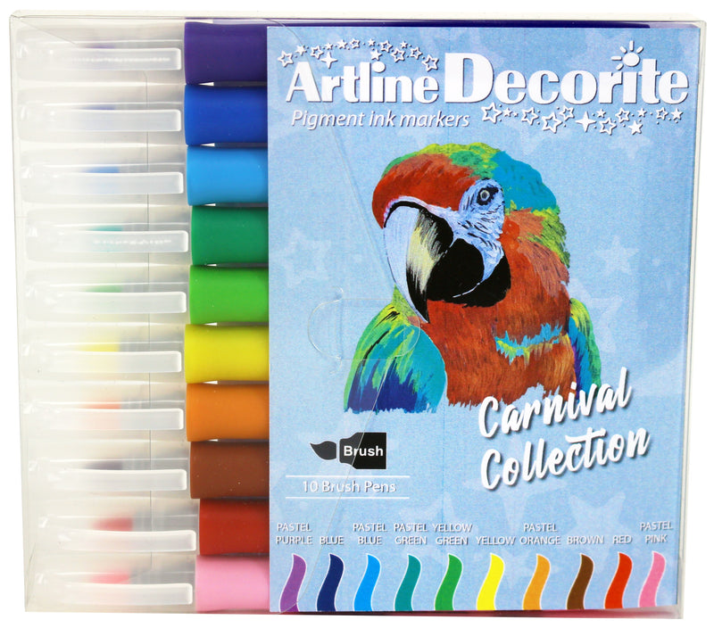 Artline Decorite brush pastel 10-pack