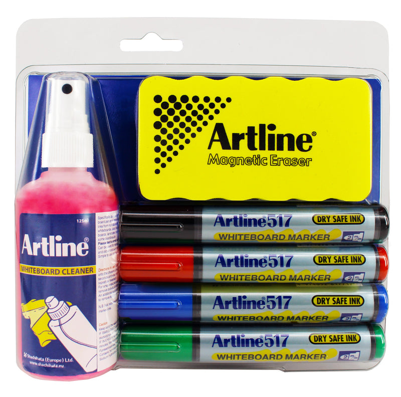 Artline Whiteboard Cleaner/Writing Kit