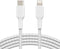 BOOST CHARGE Lightning to USB-C Cable_Braided, 1M, White