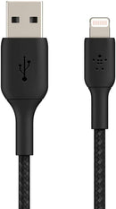 BOOST CHARGE Lightning to USB-A Cable Braided, 3M, Black