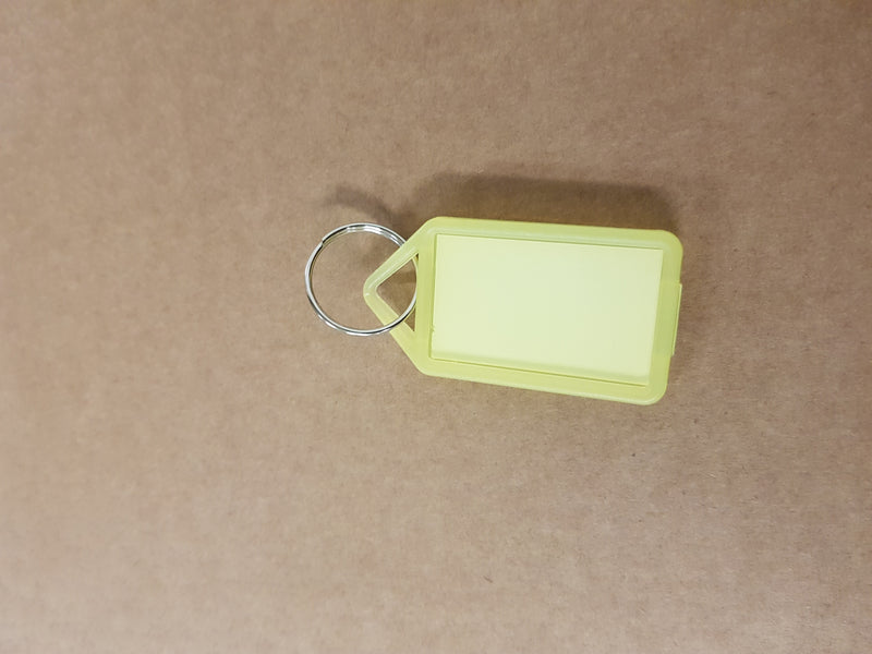 key tag No.12 transparent yellow