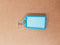 Key tag No.12 transparent blue