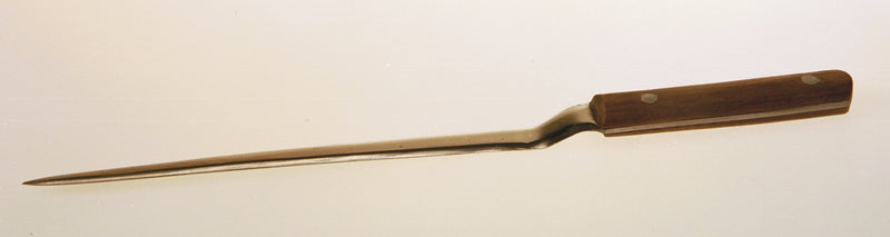 Letter knife bent blade 25cm wooden handle