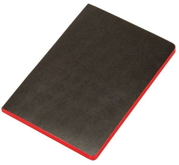 Notebook soft cover Black&Red A6 unruled 72 sheets