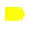 Arrow small 12x8 270g 20/pack fluorescent yellow