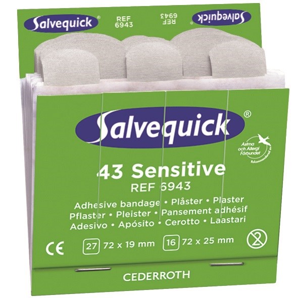 Salvequick non-woven kangaslaastari 6 refill/box
