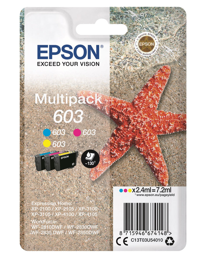 T03U Multipack 3-colours 603 Ink Cartridge