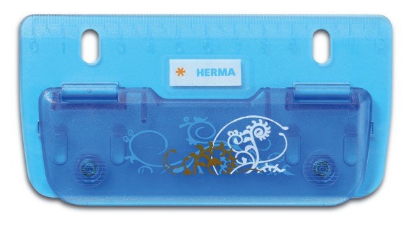 Herma hole punch Spirit pocket 2h blue