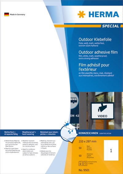 Herma label outdoor film extra strong 210x297 (50)