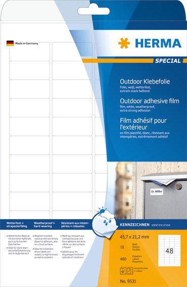 Herma label outdoor film extra strong 45,7x21,2 (480)