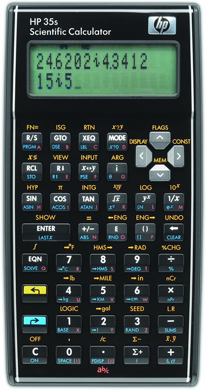 HP 35S scientific calculator (French/Dutch pack / Nordic man