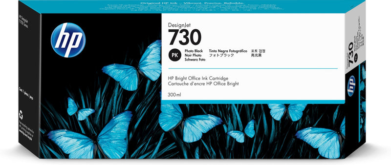 HP no730 300 ml. Photo Black DesignJet Ink Cartridge