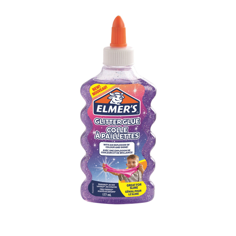 Glitter glue Elmers 177ml purple