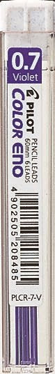 Lyijykynän varalyijyt Color ENO 0,7 HB violet (6)
