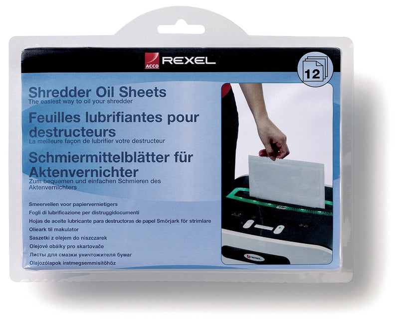Rexel shredder oil sheets (12)