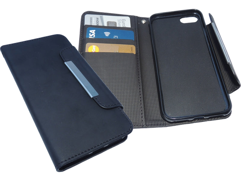 iPhone 8/7/6/6S Flip Wallet, Black