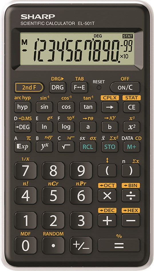 Scientific Calculator SHARP EL-501TBWH, Black/White