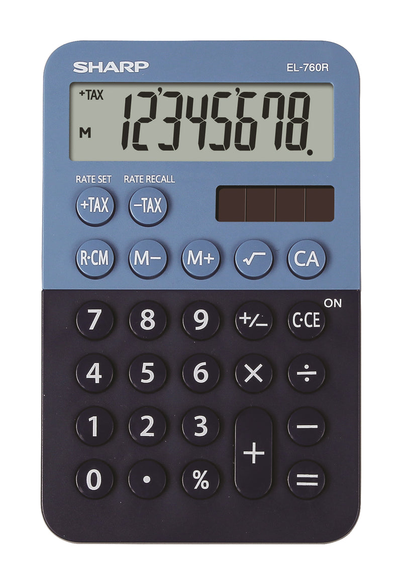 Desk Calculator SHARP EL-760R dark blue-light blue