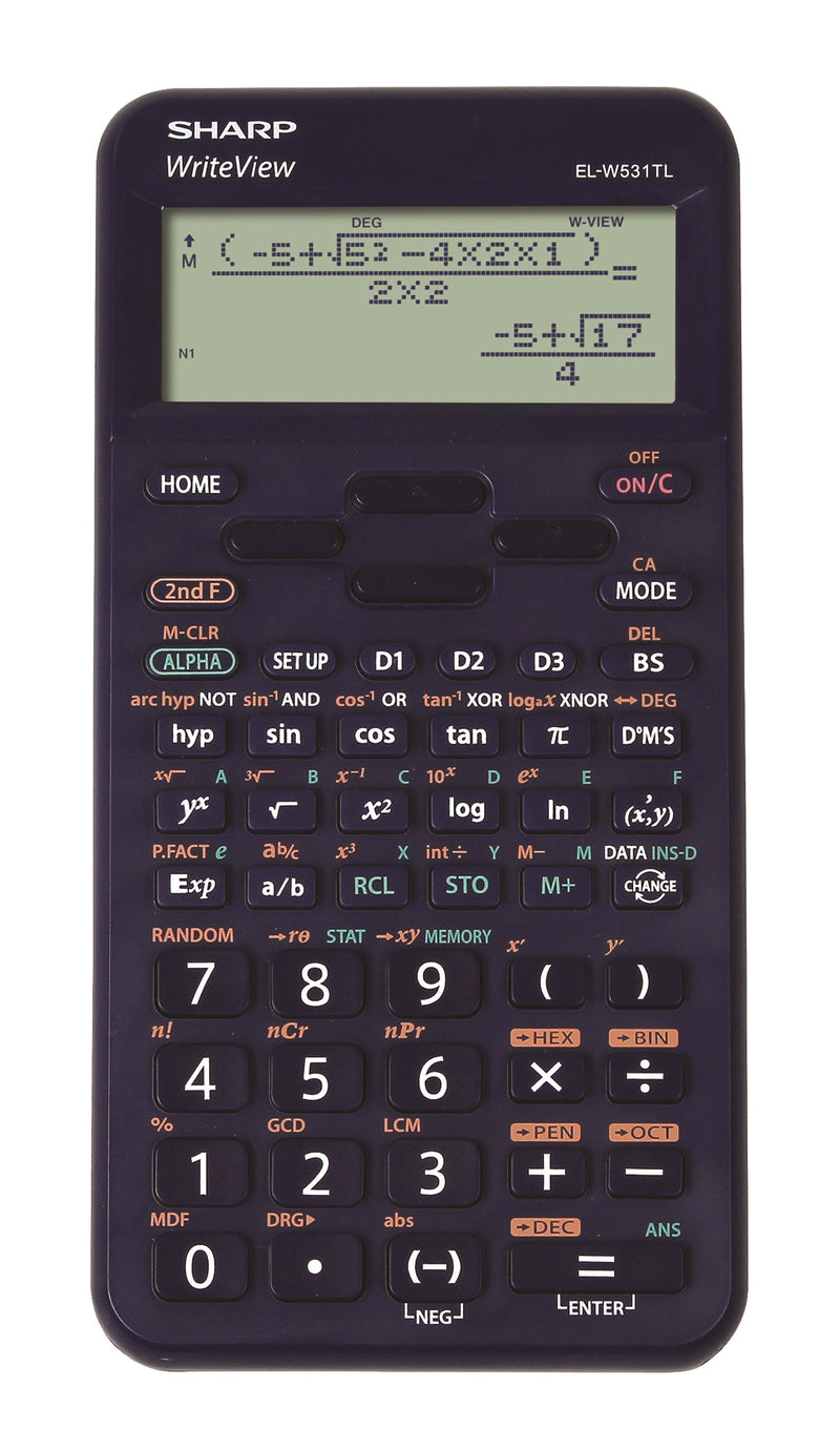 Sharp scientific calculator EL-W531TL dark blue