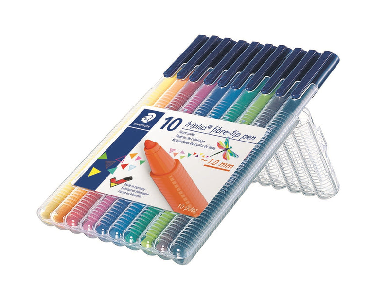 Fibre tip pen Triplus Color 1,0mm ass (10)