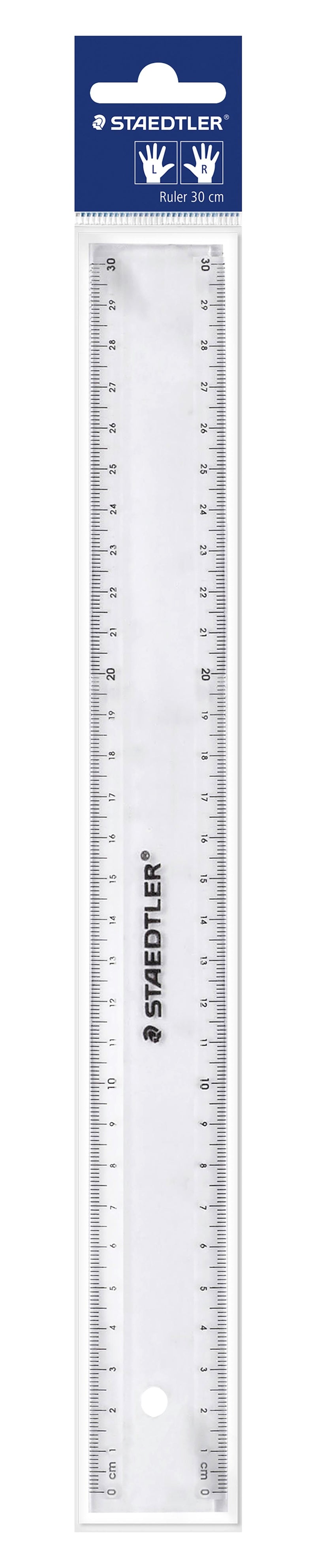 Ruler transparent 30cm