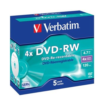 DVD-RW 4.7GB 4x Jewel Case (5)
