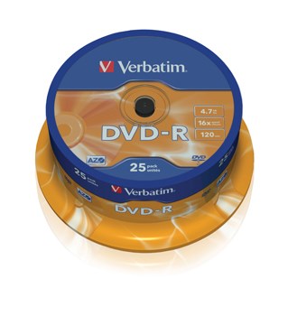 DVD-R 16x 4,7GB spindle (25)