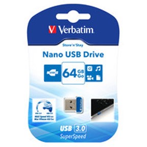 USB 3.0 Store ´N´ Stay Nano 64GB, Blue