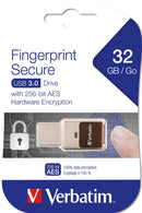 Fingerprint Secure Drive USB 3.0 32GB, Black